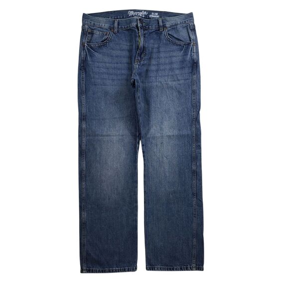 Wrangler Other - Wrangler Retro Slim Straight Mens 36x30 Denim Western Rodeo Ranch 100% Cotton